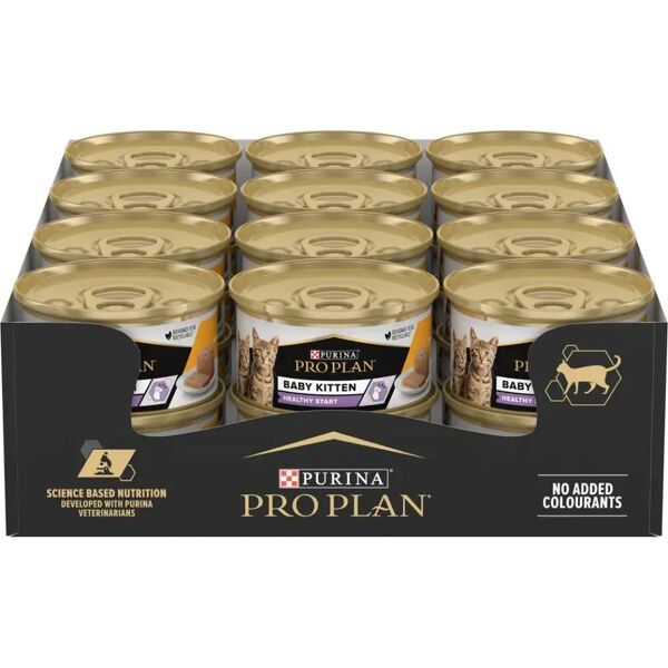 purina pro plan healthy start baby kitten multipack 24x85g pollo