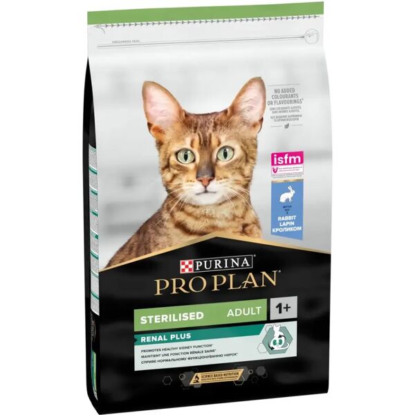 purina pro plan proplan adult sterilized renal plus crocchette gatto con coniglio 10kg