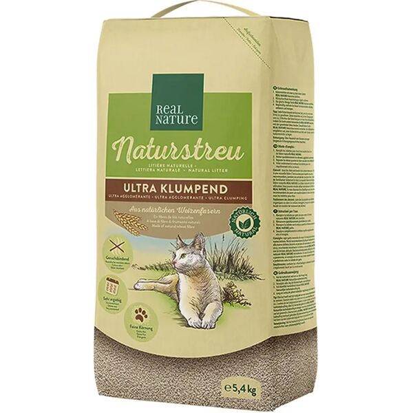 real nature lettiera per gatto naturale 10l