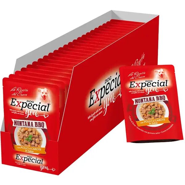 expecial you dog bbq busta multipack 24x100g pollo e carote