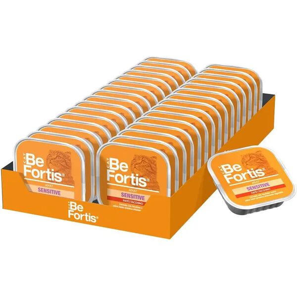 befortis cat sensitive vaschetta multipack 32x100g tacchino