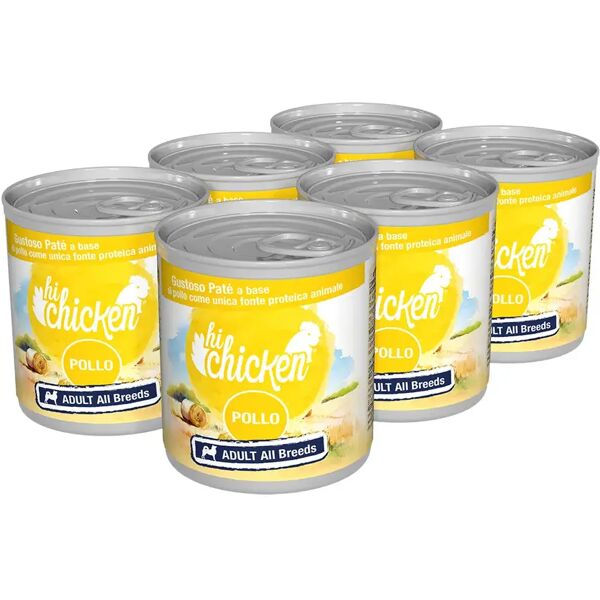 hi chicken dog lattina multipack 6x300g pollo