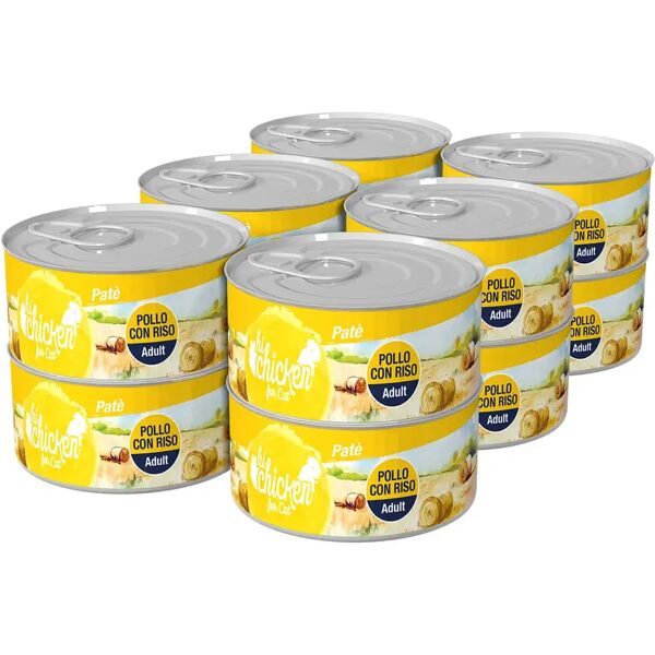 hi chicken cat lattina multipack 12x85g pollo e riso