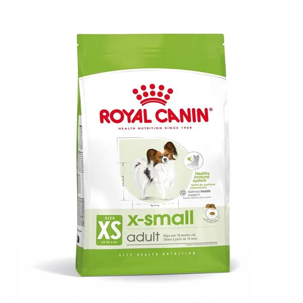 royal canin xsmall adult alimento secco completo per cani adulti di taglia piccolissima 500g