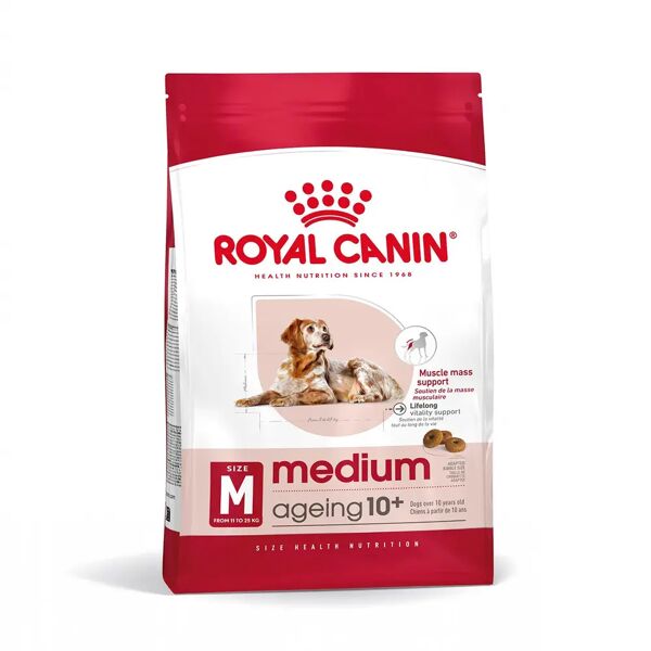 royal canin medium ageing 10+ alimento secco completo per cani anziani di taglia media 3kg
