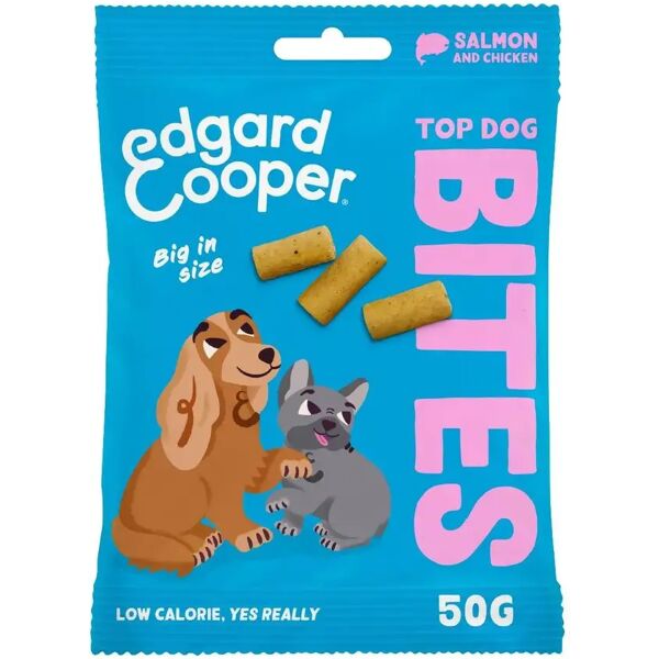 edgard cooper edgard&cooper snack dog large bites 50g salmone e pollo