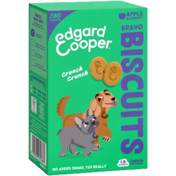 edgard cooper edgard&cooper snack dog biscotti bravo 400g mela e mirtilli