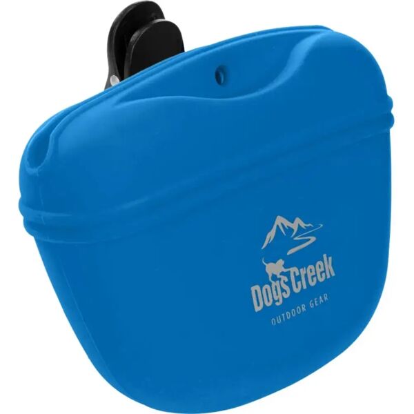 dogs creek borsa per snack in silicone blu