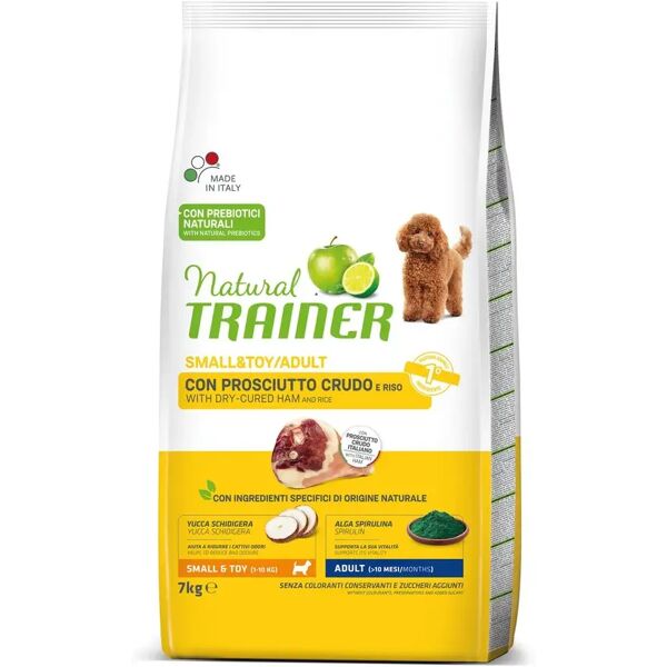 natural trainer adult small & toy con prosciutto crudo 7kg