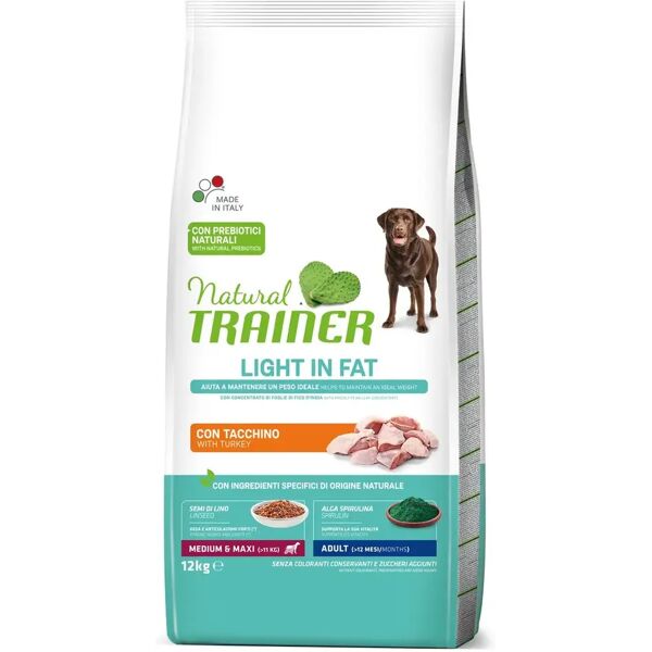 natural trainer light medium maxi adult tacchino 12kg