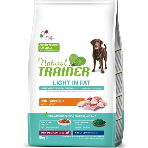 natural trainer light medium maxi adult tacchino 3kg