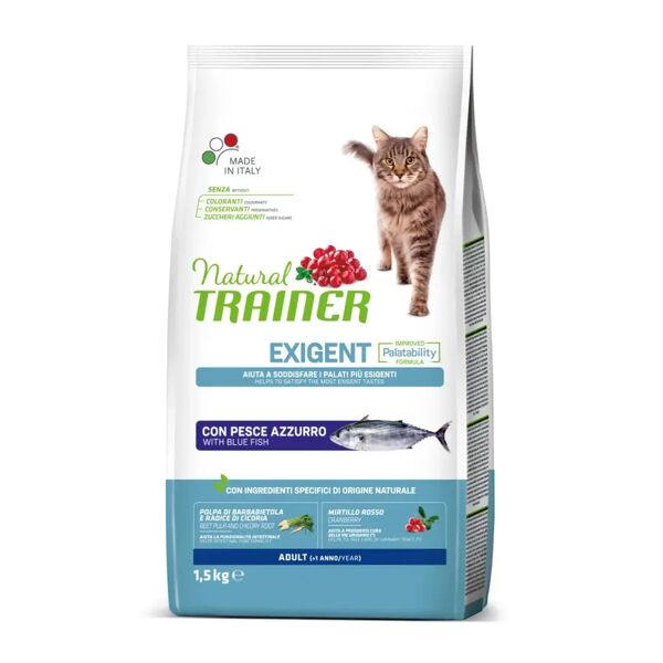 natural trainer gatto exigent con pesce azzurro 1.5kg