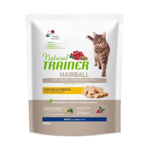 natural trainer gatto hairball adult pollo 300g