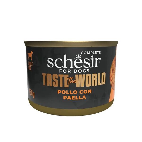 schesir taste the world dog lattina 150g pollo con paella