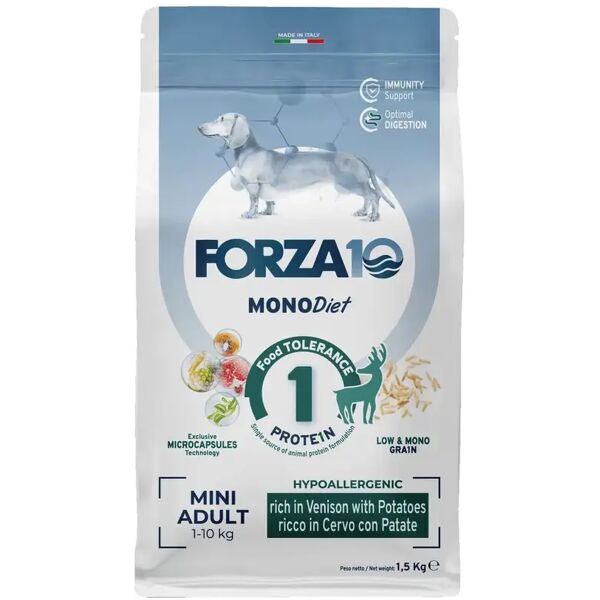 forza10 monodiet mini dog cervo con patate 1.5kg