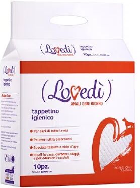 lovedi tappetini igienici 60x60cm 10 pz