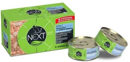 next natural cat lattina multipack 6x50g tonnetto con pesce bianco