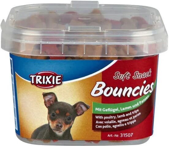 trixie cane mini soft snack bouncies pollo agnello e trippa 140g