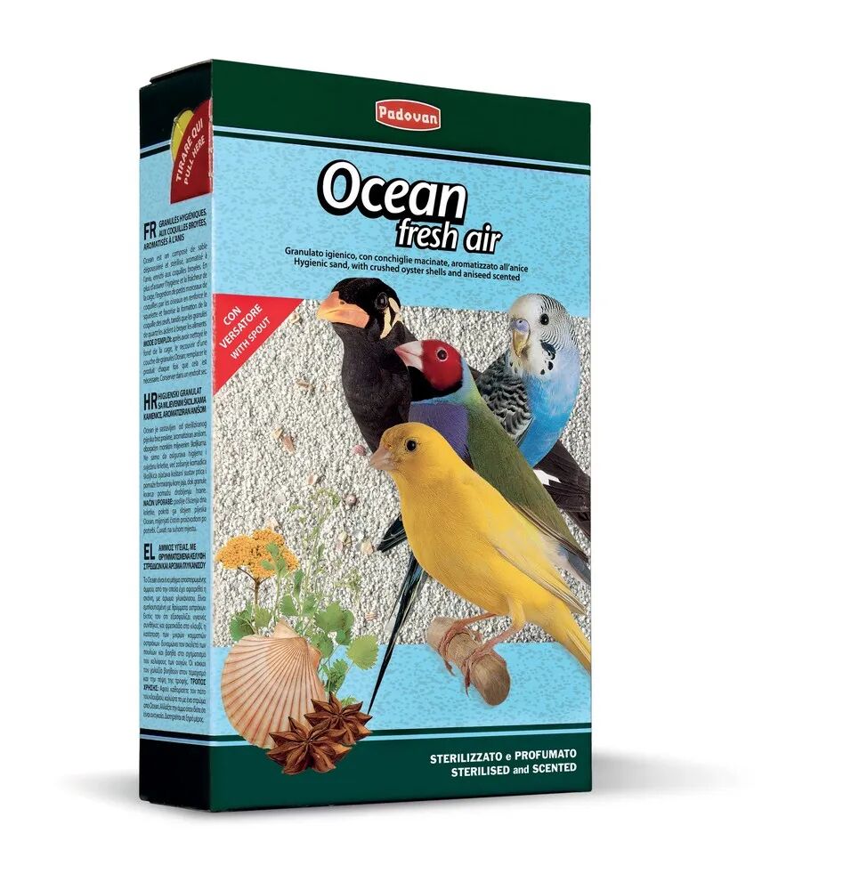 padovan lettiera per uccelli valman ocean fresh air 1kg