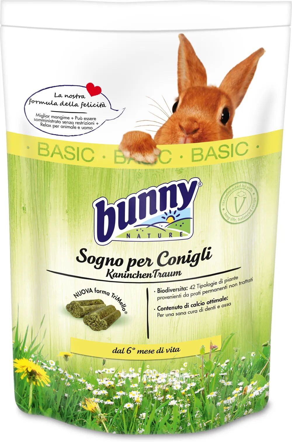 bunny sogno per conigli basic 750g