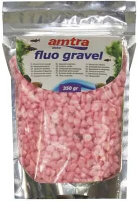 amtra fluo gravel sassolini rosa 350g