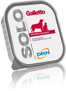 drn solo dog vaschetta multipack 32x100g galletto