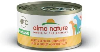 almo nature hfc natural dog lattina multipack 24x95g filetto di pollo