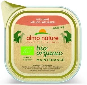 almo nature bio organic maintenance dog vaschetta multipack 32x100g salmone