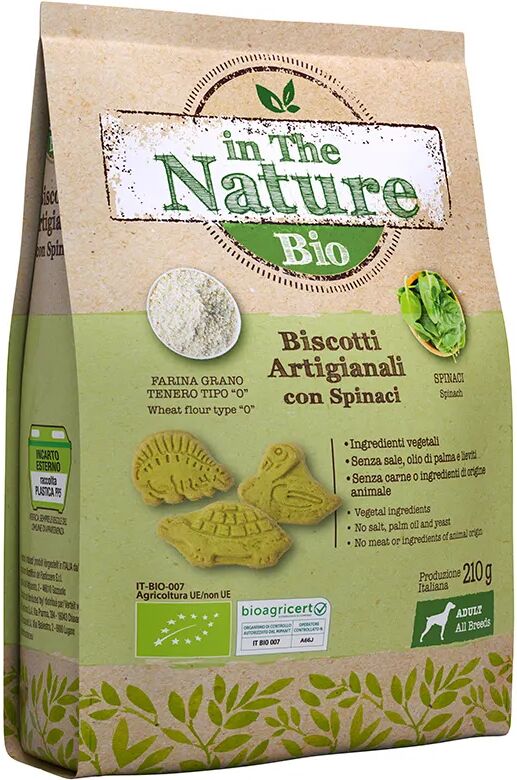 in the nature bio biscotti con spinaci 210g 210g