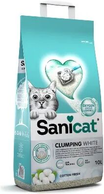 sanicat lettiera clumping white 10l