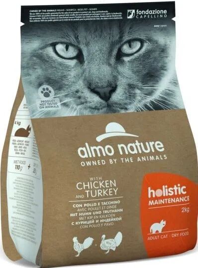 almo nature cat holistic maintenance pollo tacchino 2kg