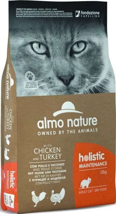 almo nature cat holistic maintenance pollo tacchino 12kg