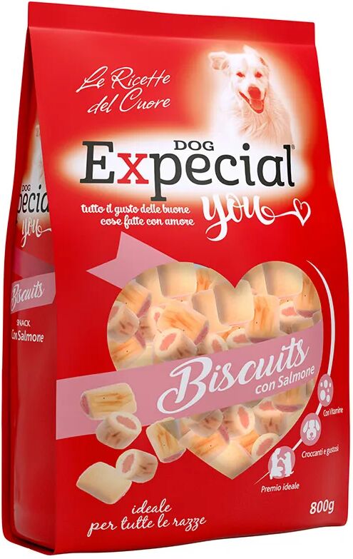 expecial you snack dog biscotti cubetti al salmone 800g 800g