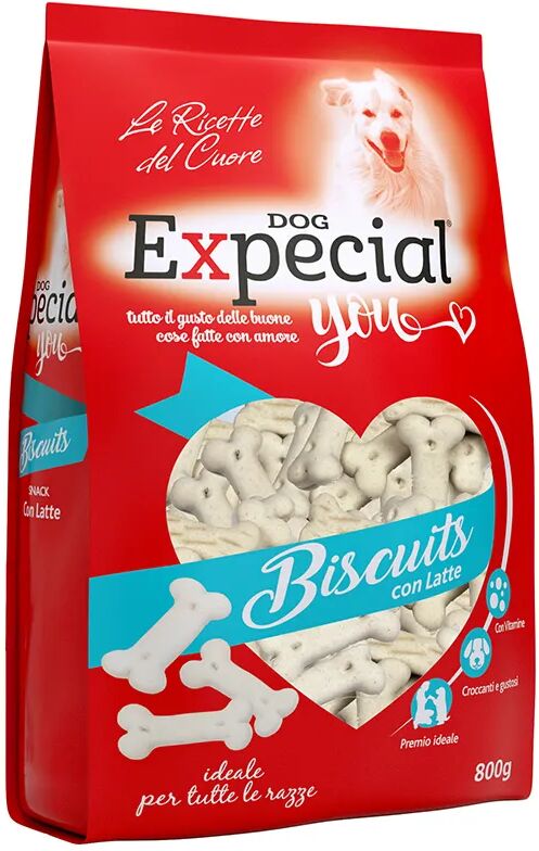 expecial you snack dog biscotti ossi al latte 800g 800g