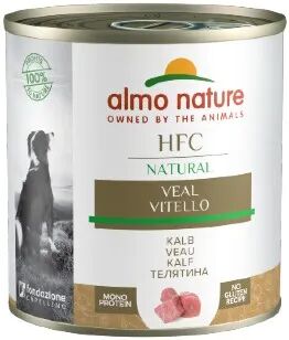 almo nature hfc natural dog lattina multipack 12x290g vitello