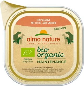 almo nature bio organic maintenance dog vaschetta multipack 9x300g salmone