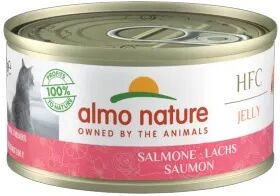 almo nature hfc jelly cat lattina multipack 24x70g salmone