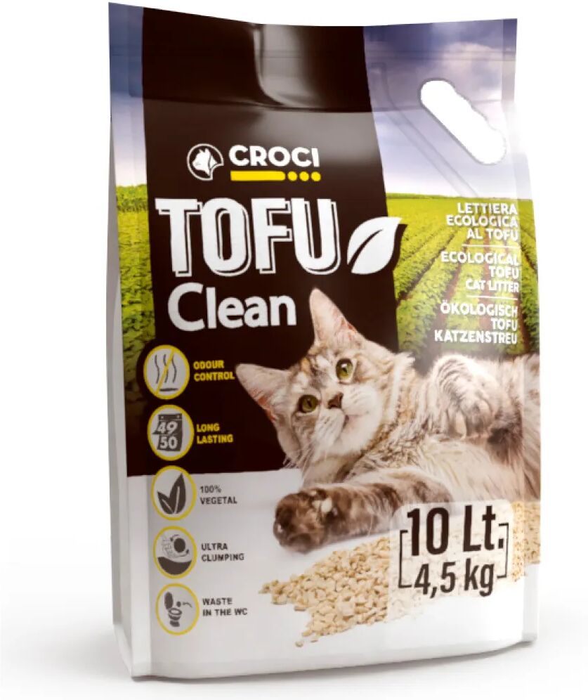 croci lettiera per gatto tofu clean 10l