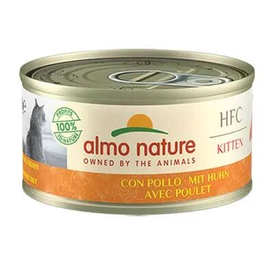 almo nature hfc kitten lattina multipack 24x150g pollo