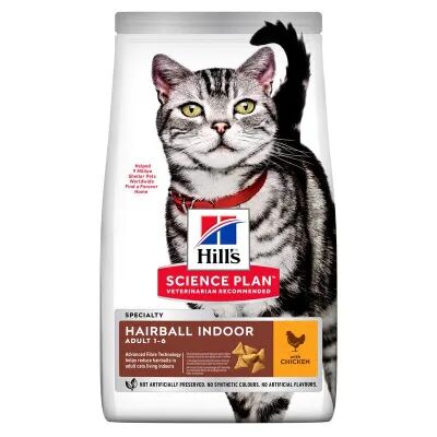 hills hill's science plan gatto adult hairball indoor pollo 1.5kg
