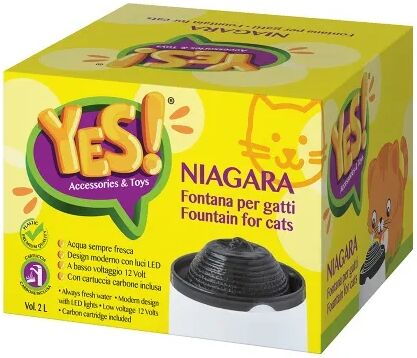 yes niagara fontana per gatti nero 2l