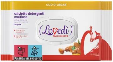 lovedi salviette detergenti multiuso 30pz argan