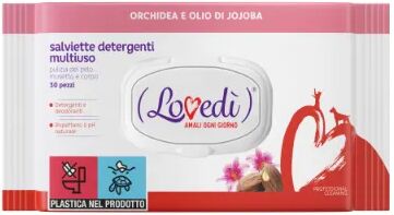 lovedi salviette detergenti multiuso 30pz orchidea e olio di jojoba