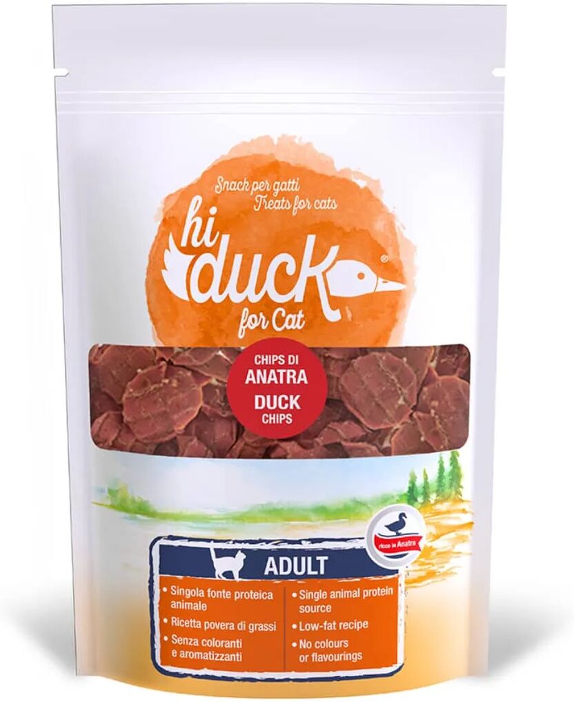 hi duck snack cat chips di anatra 40g 40g