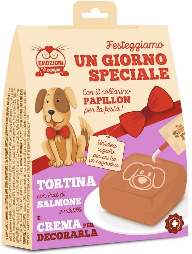 coltivia torta per cane un giorno speciale al salmone 1 pz