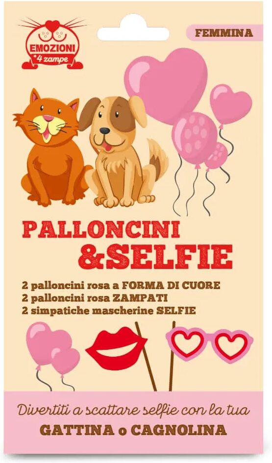 coltivia palloncini e selfie per cani e gatti femmina 1 pz