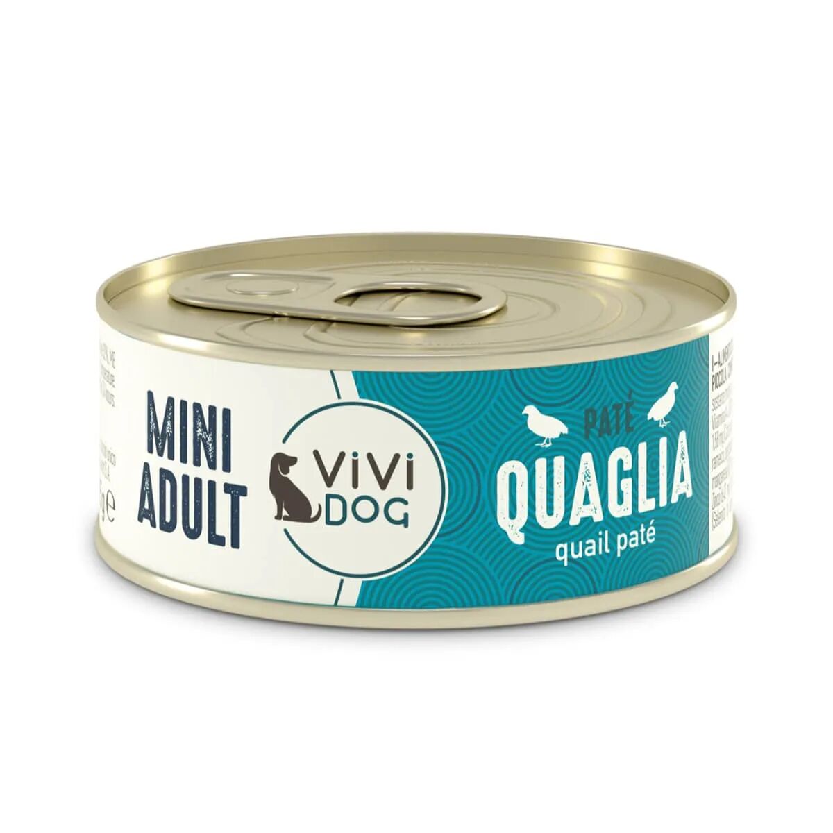 vivi dog mini adult lattina multipack 12x85g quaglia