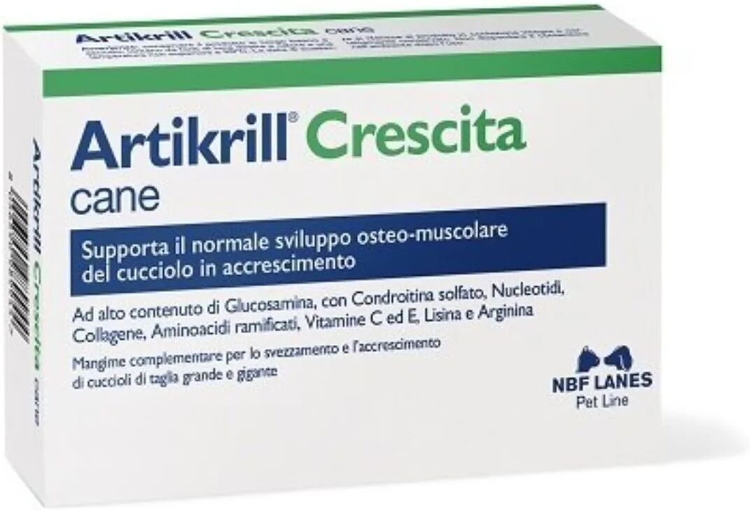 nbf artikrill crescita cane cuccioli taglia grande 30 compresse 30cp