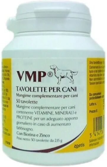 zoetis vmp tavolette per cani flacone 50 tavolette 50g