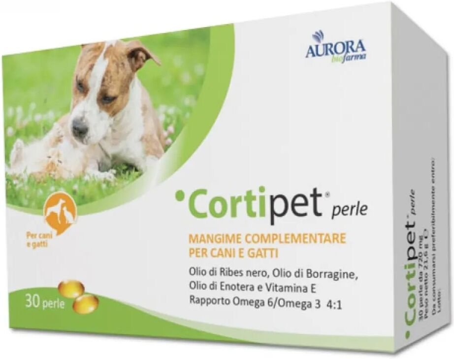 aurora cortipet perle mangime complementare cani/gatti 30 perle 1 pz